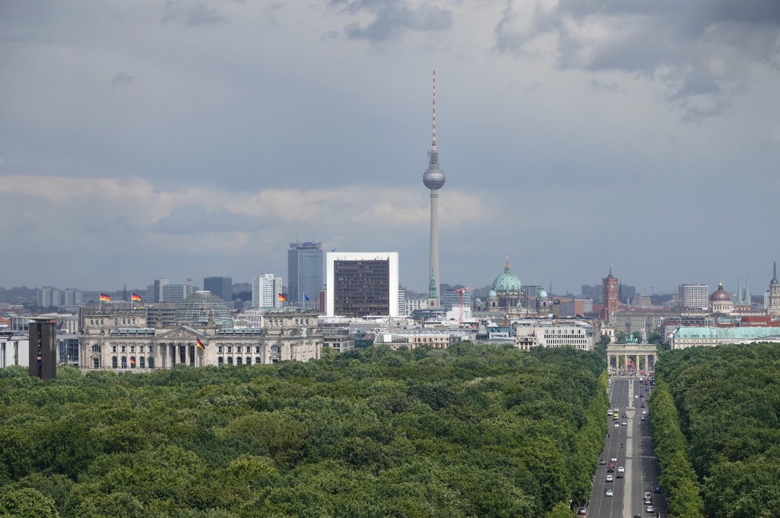 Panorama van de skyline van Berlijn